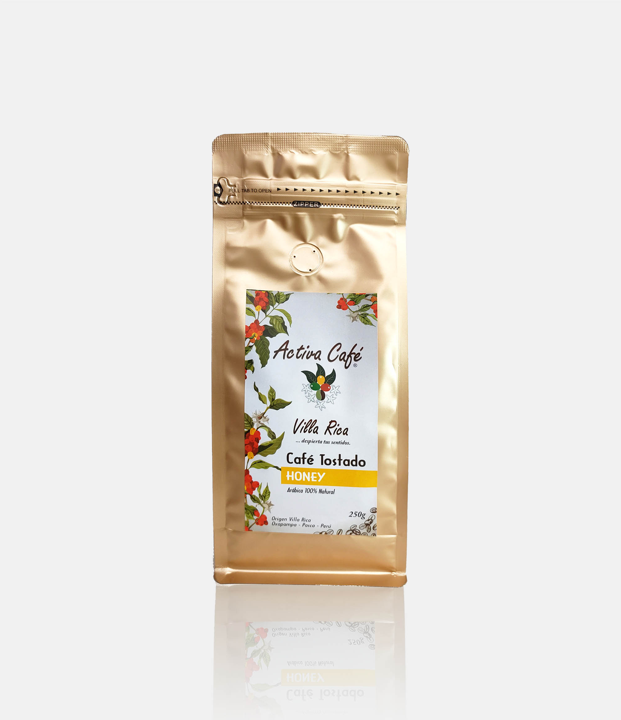 ☕ Café de Especialidad Grano – Proceso Honey – 250 g – Activa Café Villa  Rica 